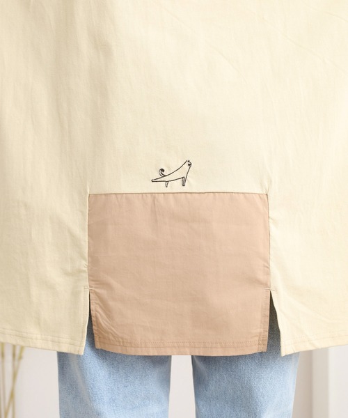 Emago(イマゴ)の「EMAGO ねこ町刺繍チュニック(チュニック・レディース・ブラック/アイボリー・FREE)」の22枚目の写真