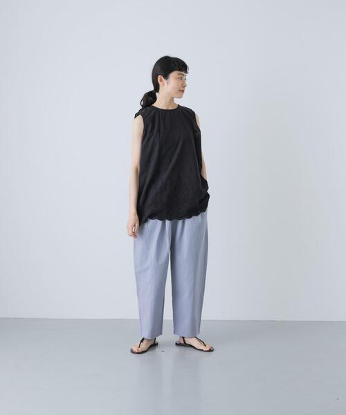 かぐれ（カグレ）の「ウェザーワッシャーサルエルパンツ（その他パンツ・レディース・ピンクベージュ/ライトブルー/ネイビー・FREE）」の4枚目の写真