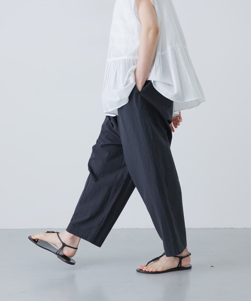 美品　かぐれ　リネンサルエルパンツ　ワイドパンツ　黒 かぐれ（カジュアルパンツ）のフリマアイテム一覧