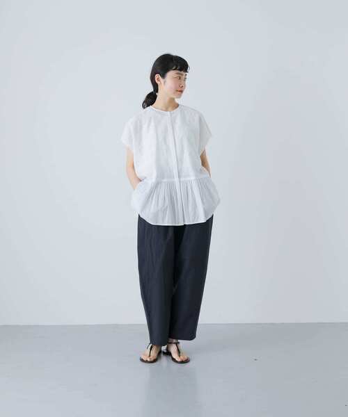 かぐれ　リネンサルエルパンツ　黒 かぐれ｜ウールリネンサルエルパンツ - かぐれ(カグレ