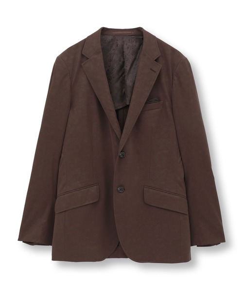 MEN'S BIGI（メンズビギ）の「フェイクレザージャケット（テーラードジャケット・メンズ・ブラック/ベージュ/ブラウン・02/04/03/01）」の2枚目の写真