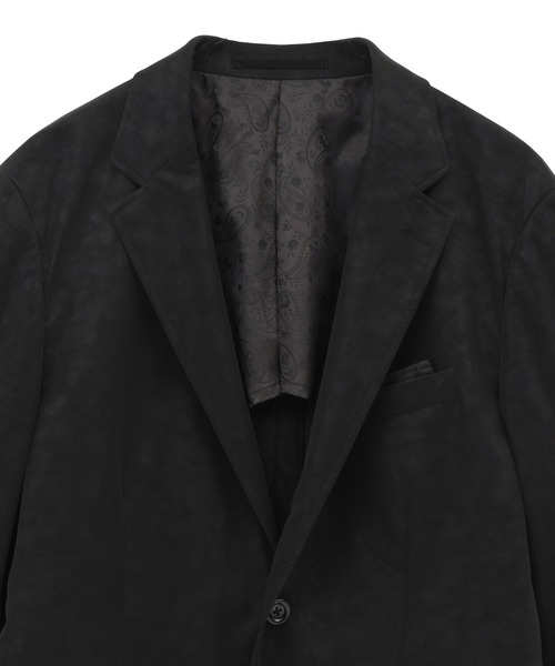 MEN'S BIGI（メンズビギ）の「フェイクレザージャケット（テーラードジャケット・メンズ・ブラック/ベージュ/ブラウン・02/04/03/01）」の14枚目の写真