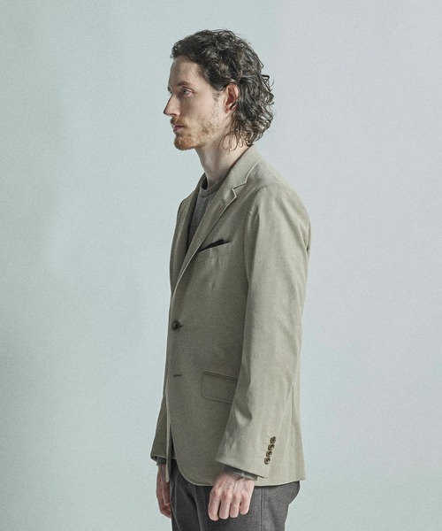 MEN'S BIGI（メンズビギ）の「フェイクレザージャケット（テーラードジャケット・メンズ・ブラック/ベージュ/ブラウン・02/04/03/01）」の5枚目の写真