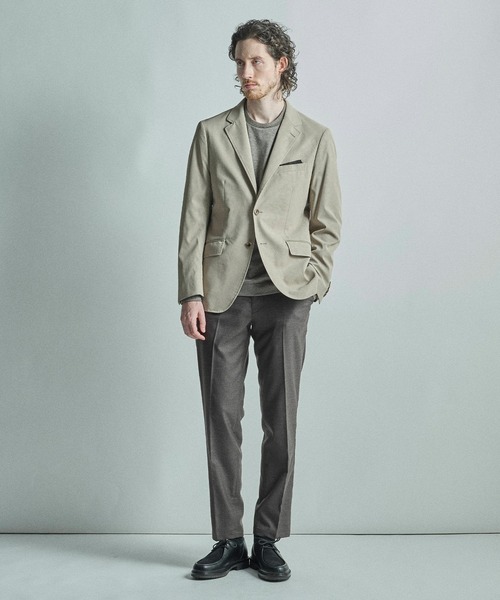 MEN'S BIGI（メンズビギ）の「フェイクレザージャケット（テーラードジャケット・メンズ・ブラック/ベージュ/ブラウン・02/04/03/01）」の10枚目の写真