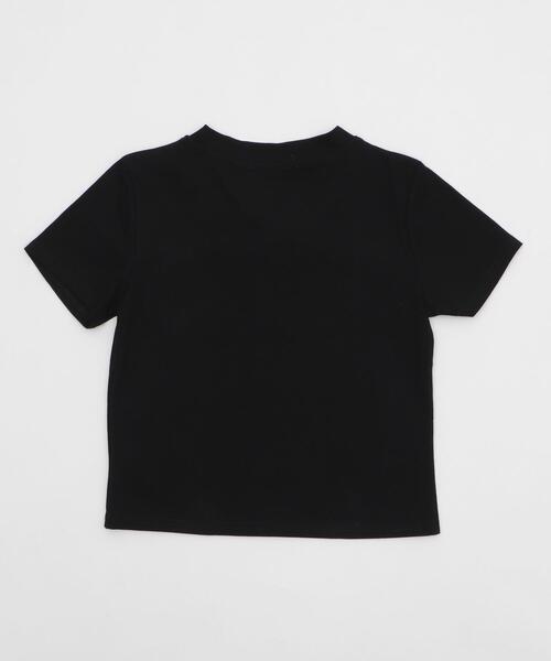 dispark(ディスパーク)の「DISPARK/レースアップスプレーロゴT(Tシャツ/カットソー・レディース・ブラック/カーキ・FREE)」の4枚目の写真