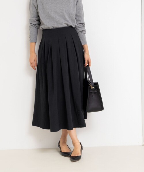 NOLLEY’S（ノーリーズ）の「ウォッシャブルバルキータフタタックスカート（スカート・レディース・オリーブ/ブラック/ボルドー・34/36/38）」の22枚目の写真