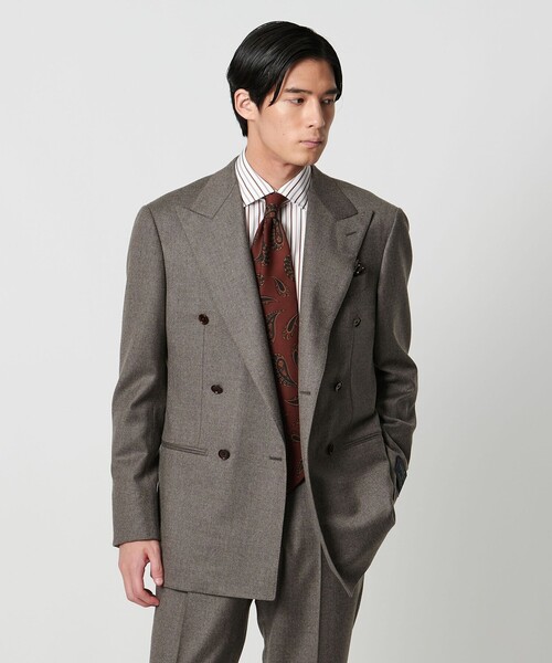 UNITED ARROWS（ユナイテッドアローズ）の「THOMAS MASON/トーマスメイソン オルタネートストライプ セミワイドカラー シャツ（ビジネスシャツ・メンズ・モカ・41cm/40cm/38cm/39cm）」の10枚目の写真