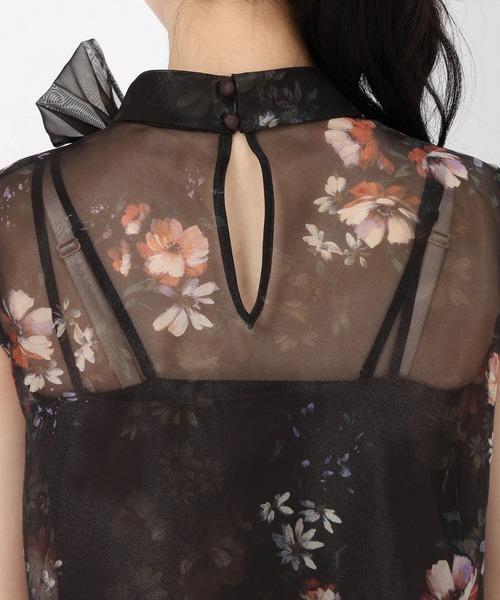 STRAWBERRY-FIELDS（ストロベリーフィールズ）の「ビタースイートガーデン（シャツ/ブラウス・レディース・ダークブラウン・2）」の8枚目の写真