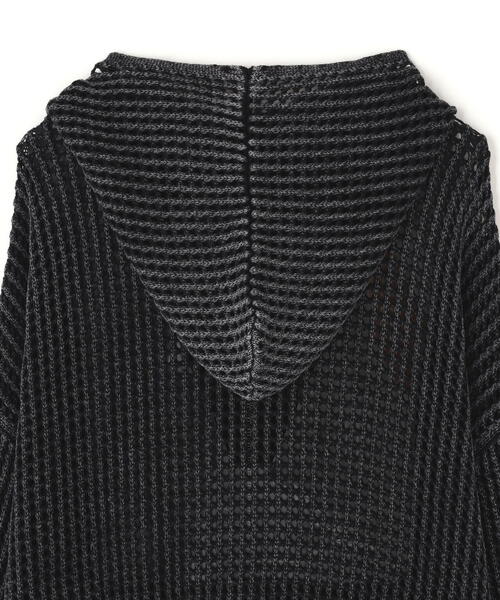 DANKE SCHON（ダンケシェーン）の「【WEB＆DEPOT限定】DankeSchon/ダンケシェーン/CHEMICAL MESHKNIT ZIPHOODIE（パーカー・レディース・ブラック・L/M）」の7枚目の写真
