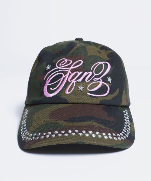 sqnz（エスキュンズ）】sqnz studs cap / キャップ 帽子 スタッズ 刺繍