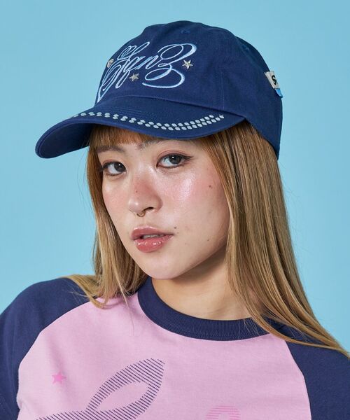 SEQUENZ(シークエンズ)の「※WEB限定 / ラインストーンロゴキャップ / sqnz studs cap(キャップ・レディース・ライトピンク/ネイビー/その他1/その他2・FREE)」の21枚目の写真