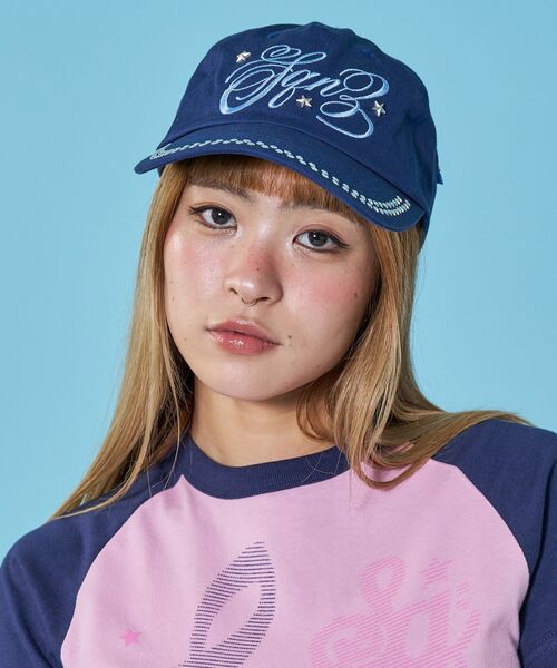 SEQUENZ(シークエンズ)の「※WEB限定 / ラインストーンロゴキャップ / sqnz studs cap(キャップ・レディース・ライトピンク/ネイビー/その他1/その他2・FREE)」の19枚目の写真