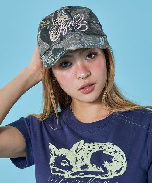 SEQUENZ(シークエンズ)の「※WEB限定 / ラインストーンロゴキャップ / sqnz studs cap(キャップ・レディース・ライトピンク/ネイビー/その他1/その他2・FREE)」の14枚目の写真
