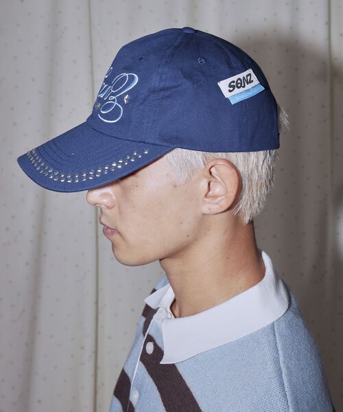 sqnz（エスキュンズ）】sqnz studs cap / キャップ 帽子 スタッズ 刺繍
