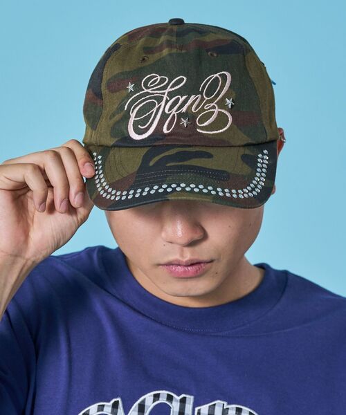 SEQUENZ(シークエンズ)の「※WEB限定 / ラインストーンロゴキャップ / sqnz studs cap(キャップ・レディース・ライトピンク/ネイビー/その他1/その他2・FREE)」の12枚目の写真