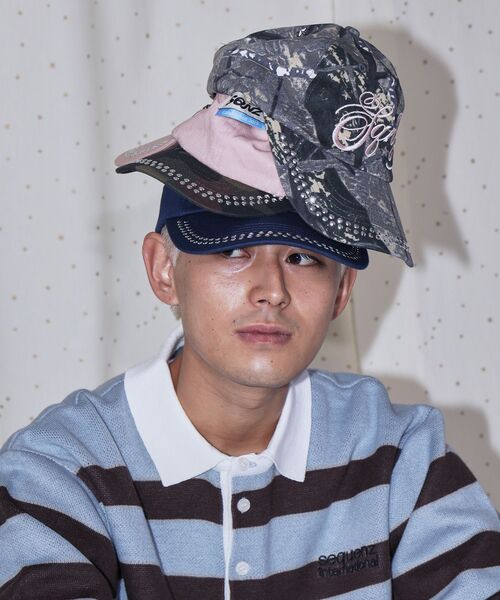 SEQUENZ(シークエンズ)の「※WEB限定 / ラインストーンロゴキャップ / sqnz studs cap(キャップ・レディース・ライトピンク/ネイビー/その他1/その他2・FREE)」の10枚目の写真