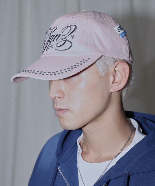 SEQUENZ(シークエンズ)の「※WEB限定 / ラインストーンロゴキャップ / sqnz studs cap(キャップ・レディース・ライトピンク/ネイビー/その他1/その他2・FREE)」の5枚目の写真