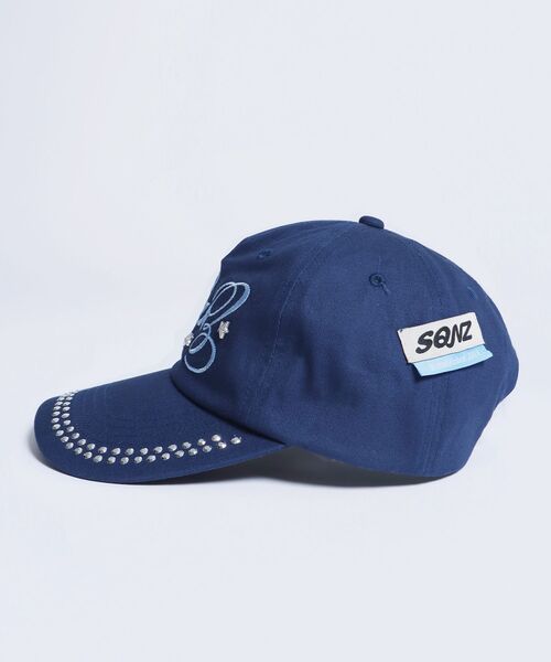 WEB限定 / ラインストーンロゴキャップ / sqnz studs cap（キャップ