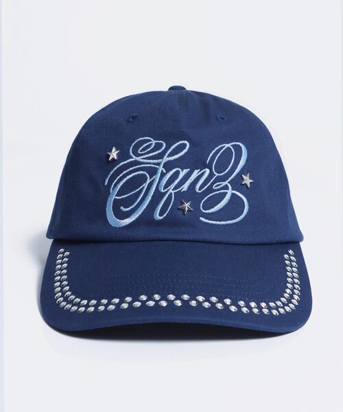 WEB限定 / ラインストーンロゴキャップ / sqnz studs cap（キャップ