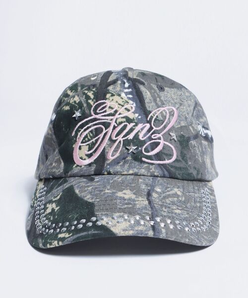 sqnz（エスキュンズ）】sqnz studs cap / キャップ 帽子 スタッズ 刺繍