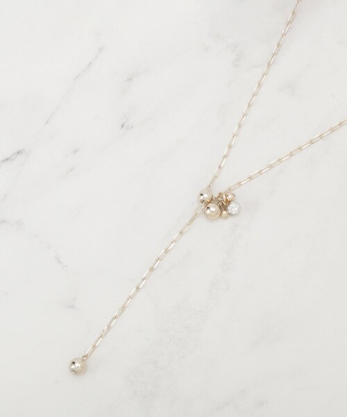 SHOO・LA・RUE（シューラルー）の「【2WAY】楕円チェーンパヴェメタルネックレス（ネックレス・レディース・ゴールド/ブラック/シルバー・00）」の3枚目の写真