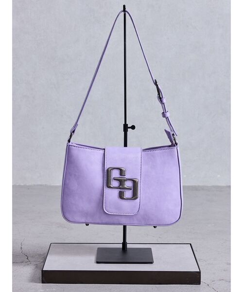 GYDA（ジェイダ）の「GGメタルワンハンドルBAG（ハンドバッグ・レディース・ブラック/パープル/ベージュ・FREE）」の2枚目の写真