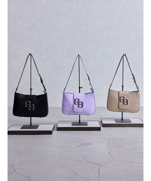 GYDA（ジェイダ）の「GGメタルワンハンドルBAG（ハンドバッグ・レディース・ブラック/パープル/ベージュ・FREE）」の4枚目の写真