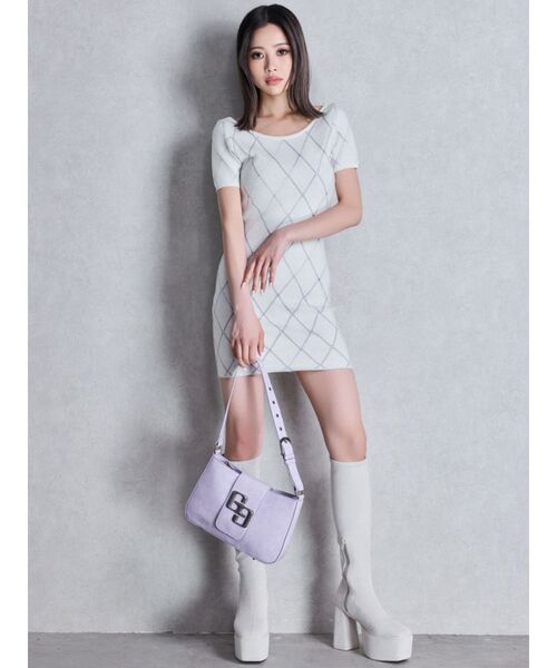 GYDA（ジェイダ）の「GGメタルワンハンドルBAG（ハンドバッグ・レディース・ブラック/パープル/ベージュ・FREE）」の9枚目の写真