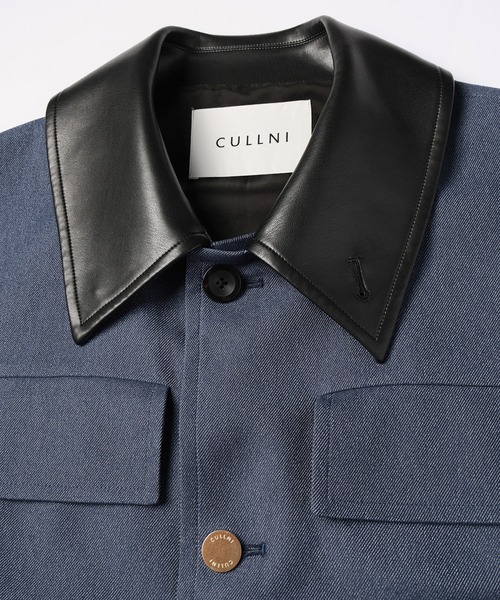 CULLNI（クルニ）の「Faux Denim Safari Vest（ベスト・メンズ・ネイビー/ブルー/ブラック・1/0/2）」の5枚目の写真