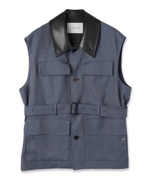 トップス CULINI.faux denim safari vest 96896591b_b_17_215.jpg