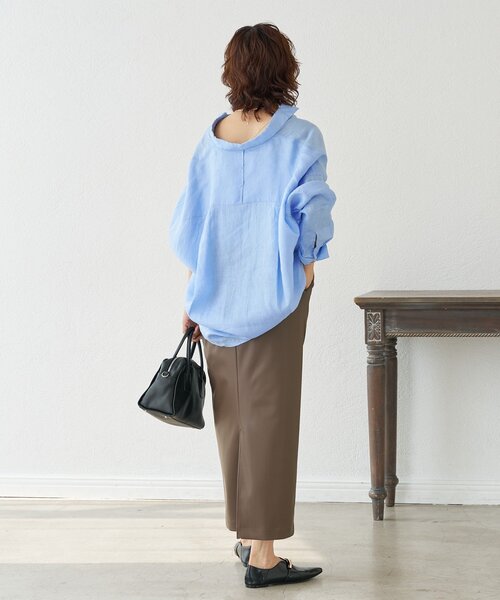 RIVE DROITE(リヴドロワ)の「合皮タイトスカート(スカート・レディース・ブラウン/ブラック・38/36)」の15枚目の写真