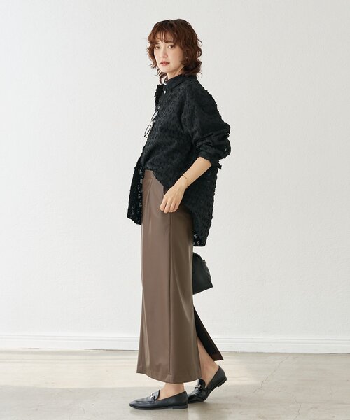 RIVE DROITE(リヴドロワ)の「合皮タイトスカート(スカート・レディース・ブラウン/ブラック・38/36)」の20枚目の写真