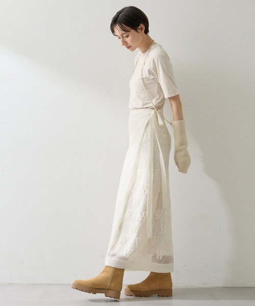Whim Gazette(ウィムガゼット)の「トリアセベロアTEE(Tシャツ/カットソー・レディース・チャコールグレー/アイボリー・FREE)」の13枚目の写真