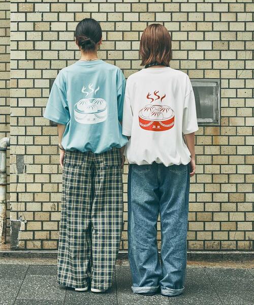 URBAN RESEARCH（アーバンリサーチ）の「551蓬莱×UR　ドロストショートスリーブTシャツ（Tシャツ/カットソー・レディース・ライトブルー/オフホワイト/チャコールグレー・X-LARGE/LARGE/MEDIUM/SMALL）」の19枚目の写真
