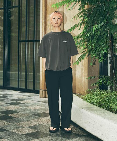 URBAN RESEARCH（アーバンリサーチ）の「551蓬莱×UR　ドロストショートスリーブTシャツ（Tシャツ/カットソー・レディース・ライトブルー/オフホワイト/チャコールグレー・X-LARGE/LARGE/MEDIUM/SMALL）」の5枚目の写真