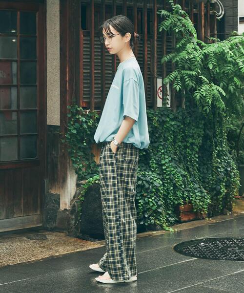 URBAN RESEARCH（アーバンリサーチ）の「551蓬莱×UR　ドロストショートスリーブTシャツ（Tシャツ/カットソー・レディース・ライトブルー/オフホワイト/チャコールグレー・X-LARGE/LARGE/MEDIUM/SMALL）」の7枚目の写真