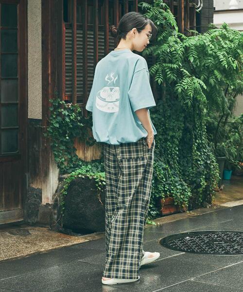 URBAN RESEARCH（アーバンリサーチ）の「551蓬莱×UR　ドロストショートスリーブTシャツ（Tシャツ/カットソー・レディース・ライトブルー/オフホワイト/チャコールグレー・X-LARGE/LARGE/MEDIUM/SMALL）」の8枚目の写真