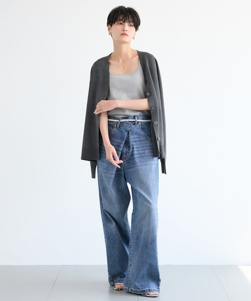 BARNYARDSTORM(バンヤードストーム)の「BARNYARDSTORM / スクエアリブタンクトップ / マシンウォッシャブル(その他トップス・レディース・グレー/ブラウン/ホワイト/ブラック・FREE)」の7枚目の写真