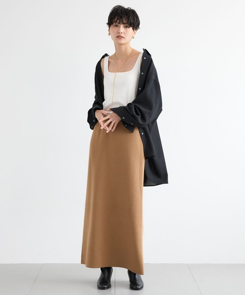 BARNYARDSTORM(バンヤードストーム)の「BARNYARDSTORM / スクエアリブタンクトップ / マシンウォッシャブル(その他トップス・レディース・グレー/ブラウン/ホワイト/ブラック・FREE)」の12枚目の写真