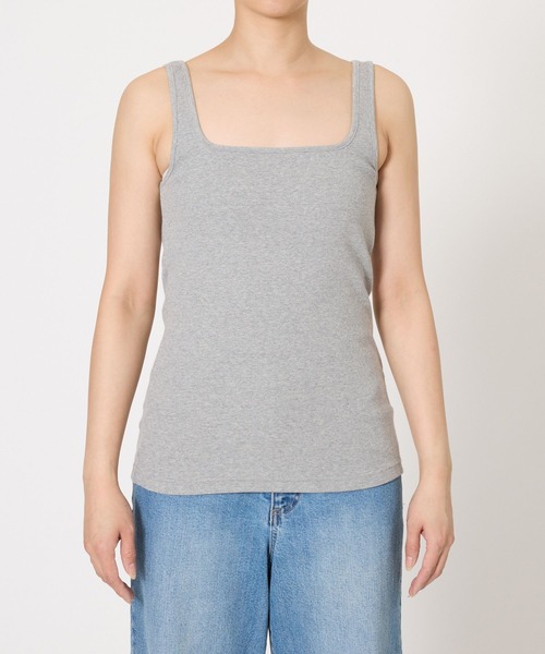 BARNYARDSTORM(バンヤードストーム)の「BARNYARDSTORM / スクエアリブタンクトップ / マシンウォッシャブル(その他トップス・レディース・グレー/ブラウン/ホワイト/ブラック・FREE)」の22枚目の写真