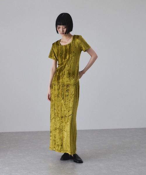 専用 Miller for ADAM ET ROPE’別注Skirt セール】【Miller for ADAM ET ROPE'】別注ベロアSKIRT