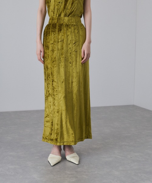 MILLER(ミラー)の「【Miller for ADAM ET ROPE'】別注 ベロアSkirt(スカート・レディース・ネイビー/グリーン・FREE)」の11枚目の写真