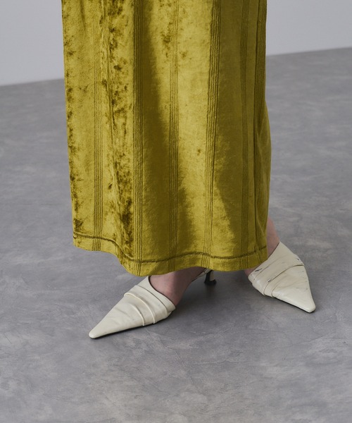 MILLER(ミラー)の「【Miller for ADAM ET ROPE'】別注 ベロアSkirt(スカート・レディース・ネイビー/グリーン・FREE)」の12枚目の写真