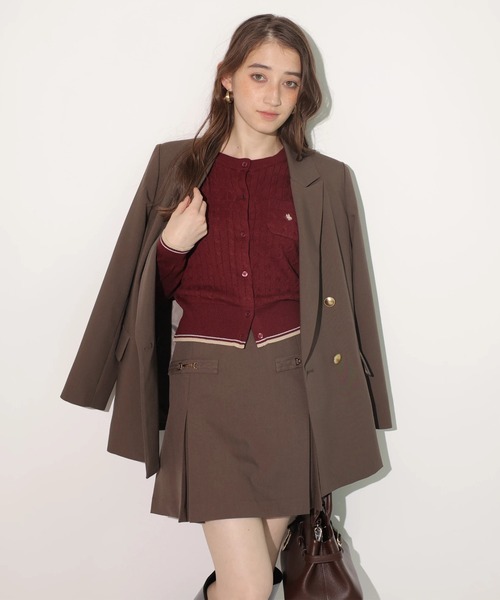 Rirandture（リランドチュール）の「ボックスプリーツミニスカート（スカート・レディース・チャコールグレー/モカ/ブラック・2/1/0）」の3枚目の写真