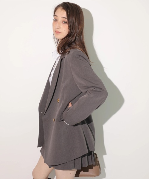 Rirandture（リランドチュール）の「ボックスプリーツミニスカート（スカート・レディース・チャコールグレー/モカ/ブラック・2/1/0）」の6枚目の写真