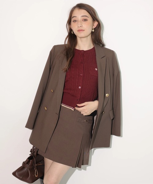 Rirandture（リランドチュール）の「ボックスプリーツミニスカート（スカート・レディース・チャコールグレー/モカ/ブラック・2/1/0）」の12枚目の写真