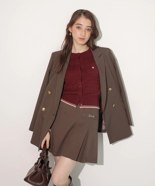 Rirandture（リランドチュール）の「ボックスプリーツミニスカート（スカート・レディース・チャコールグレー/モカ/ブラック・2/1/0）」の13枚目の写真