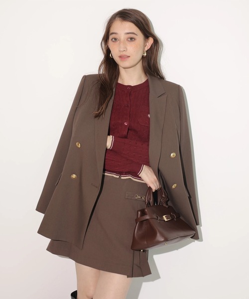 Rirandture（リランドチュール）の「ボックスプリーツミニスカート（スカート・レディース・チャコールグレー/モカ/ブラック・2/1/0）」の15枚目の写真