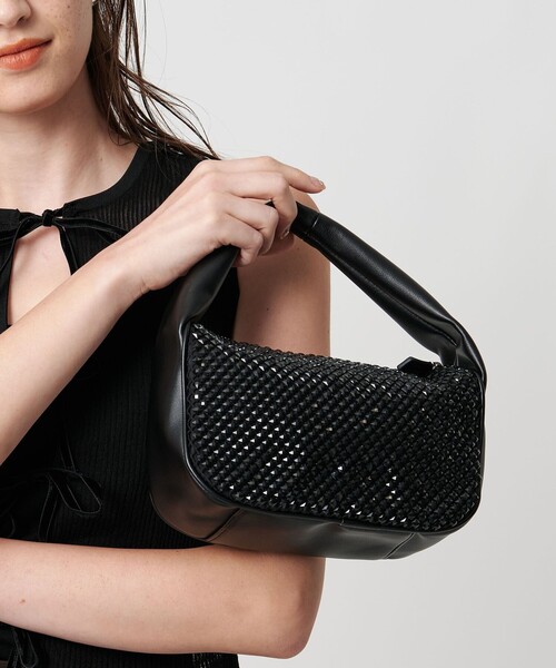 UNITED ARROWS（ユナイテッドアローズ）の「SPARKLE ワンハンドル バッグ（ハンドバッグ・レディース・シルバー/ブラック・FREE）」の2枚目の写真