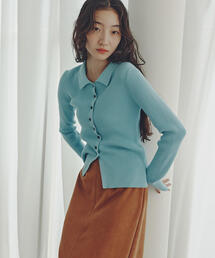 N.（N. Natural Beauty Basic） | ポロカラーリブニット(ポロシャツ)